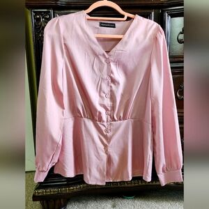 Dusty Rose Tunic Blouse